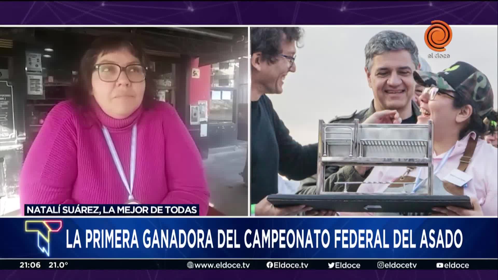 Natali Suárez Pardo, la primera mujer en ganar el Campeonato Federal del Asado