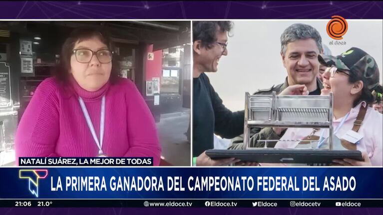 Natali Suárez Pardo, la primera mujer en ganar el Campeonato Federal del Asado