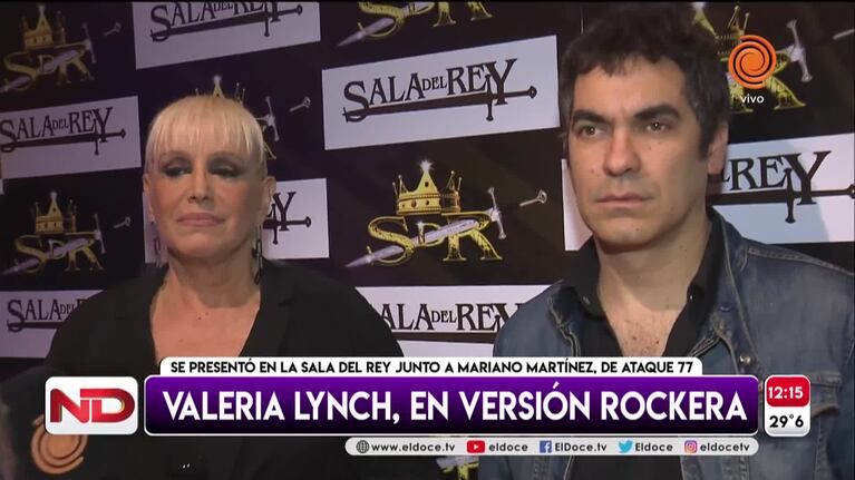 Valeria Lynch, en versión rockera en Sala del Rey