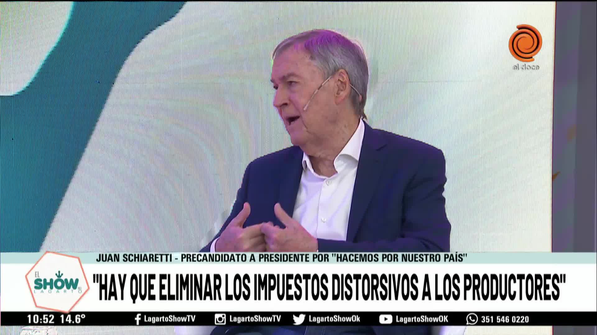 Para Juan Schiaretti, el país "tiene que volver a ser federal"