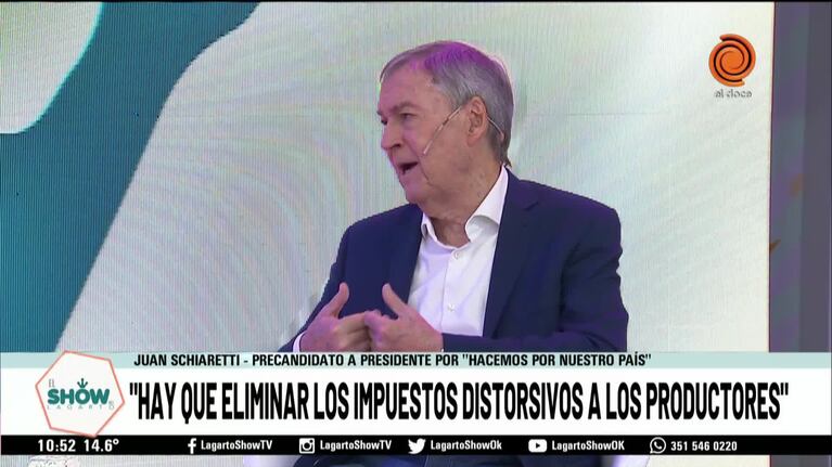Para Juan Schiaretti, el país "tiene que volver a ser federal"