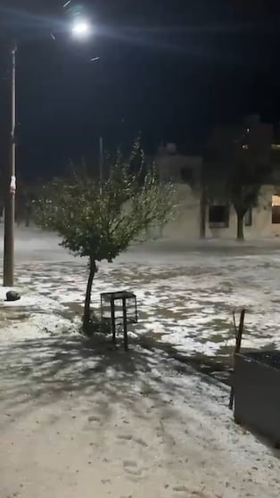 La tormenta dejó un río de granizo en Córdoba