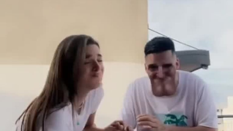 Euge Quevedo hizo un challenge y estalló de la risa junto a su marido