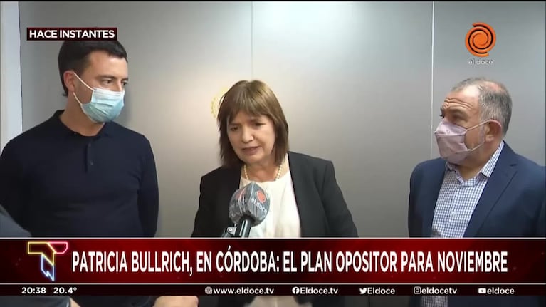 Patricia Bullrich se reunió con Luis Juez y Rodrigo de Loredo