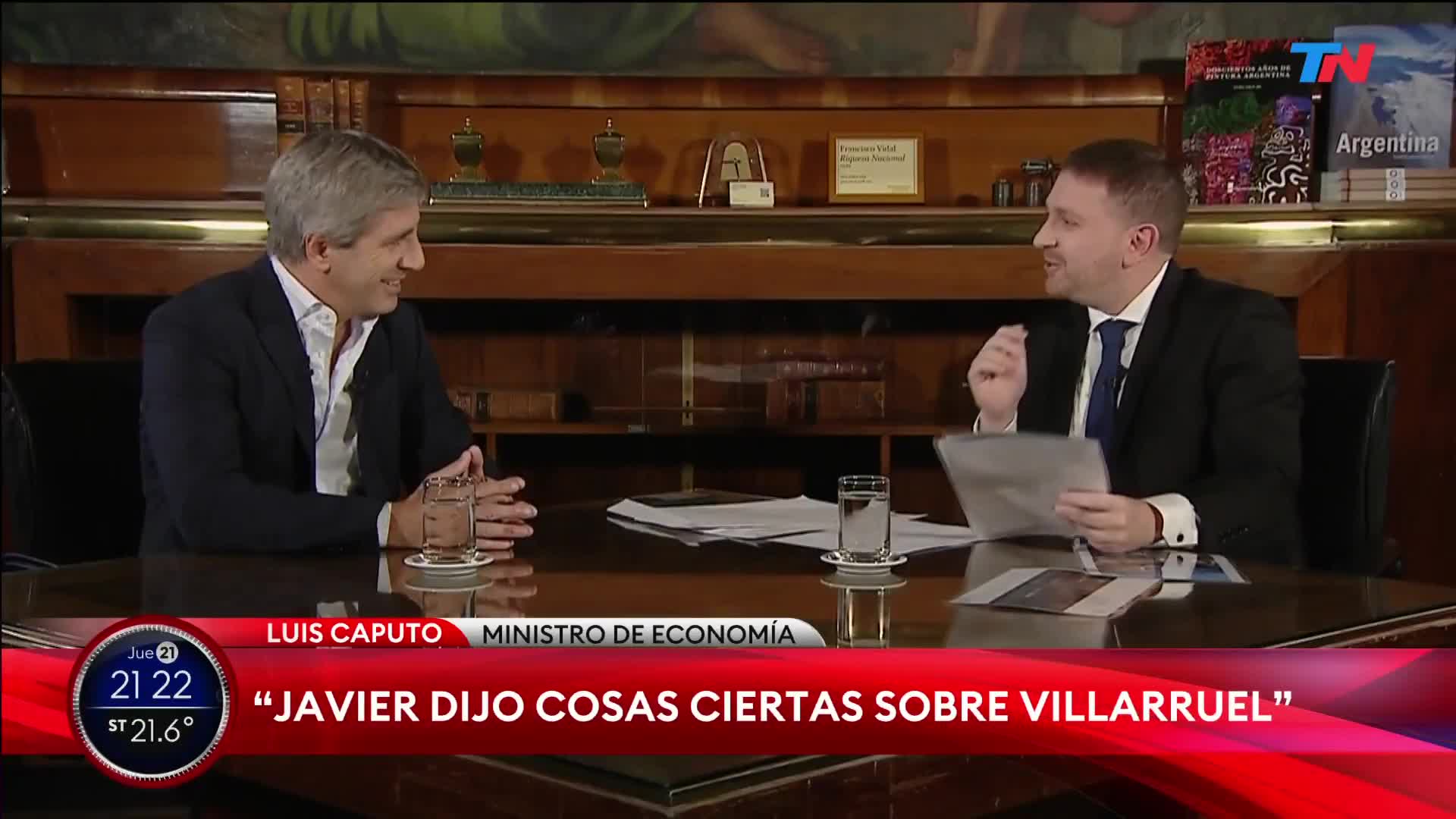 La crítica de Luis Caputo a Villarruel: “Ella está con la casta”