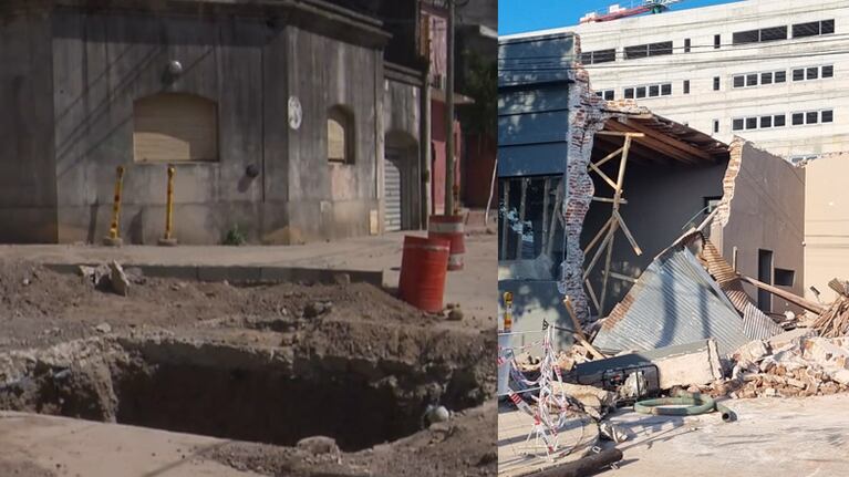 El reclamo de los vecinos de Güemes a 20 días del derrumbe de un local: “Estamos abandonados”