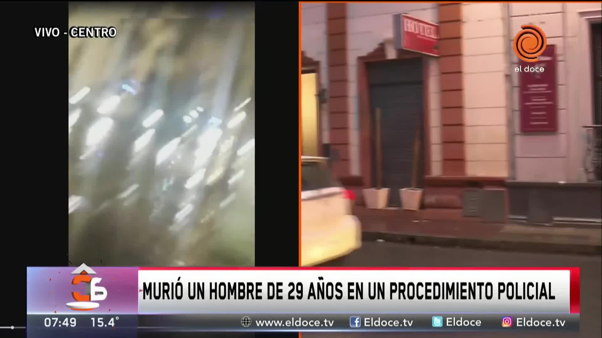 Murió durante un procedimiento policial