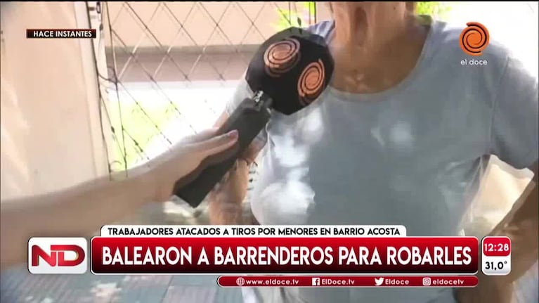 Dos barrenderos baleados para robarles