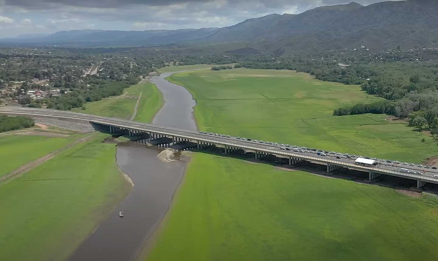 Recorrido de El Doce sobre la Autovía Punilla