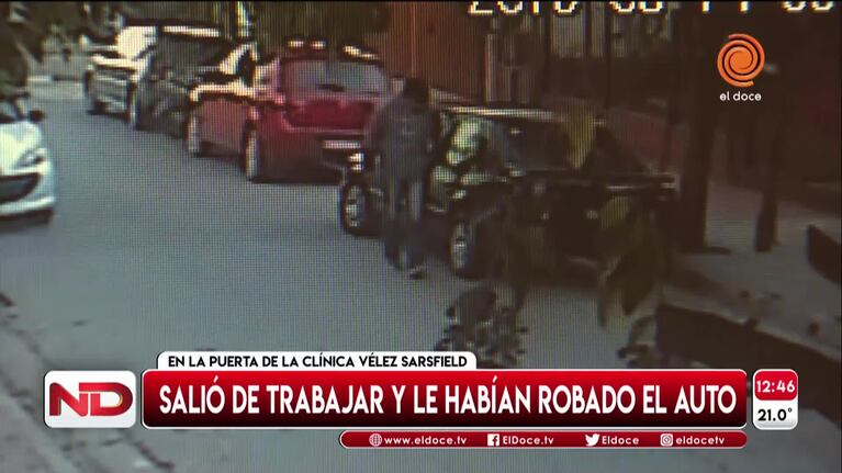 En segundos, se robaron un auto