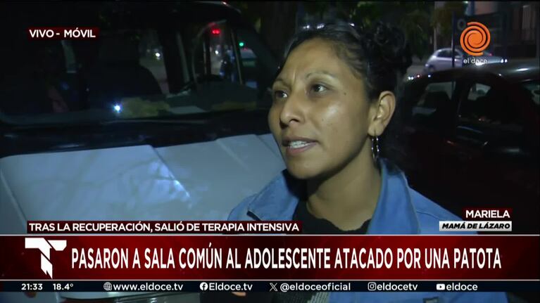 La madre de Lázaro contó sus primeras reacciones en la sala común