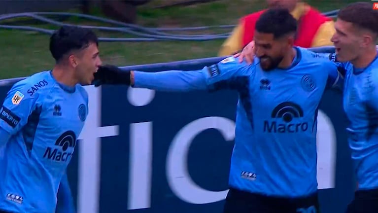 Los goles de Jara y Santiago Sosa en el 1 a 1 entre Belgrano y Racing