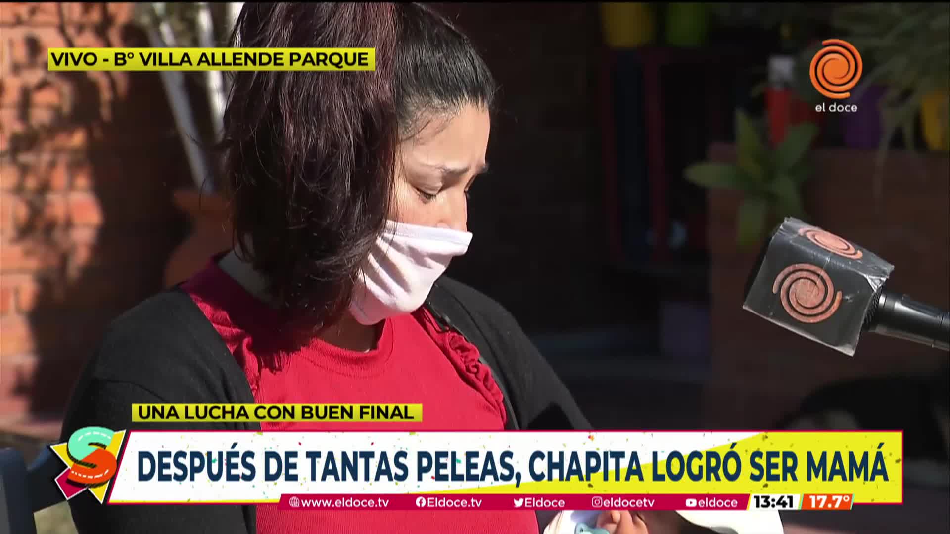 La emoción de Chapita Gutiérrez por su hijo