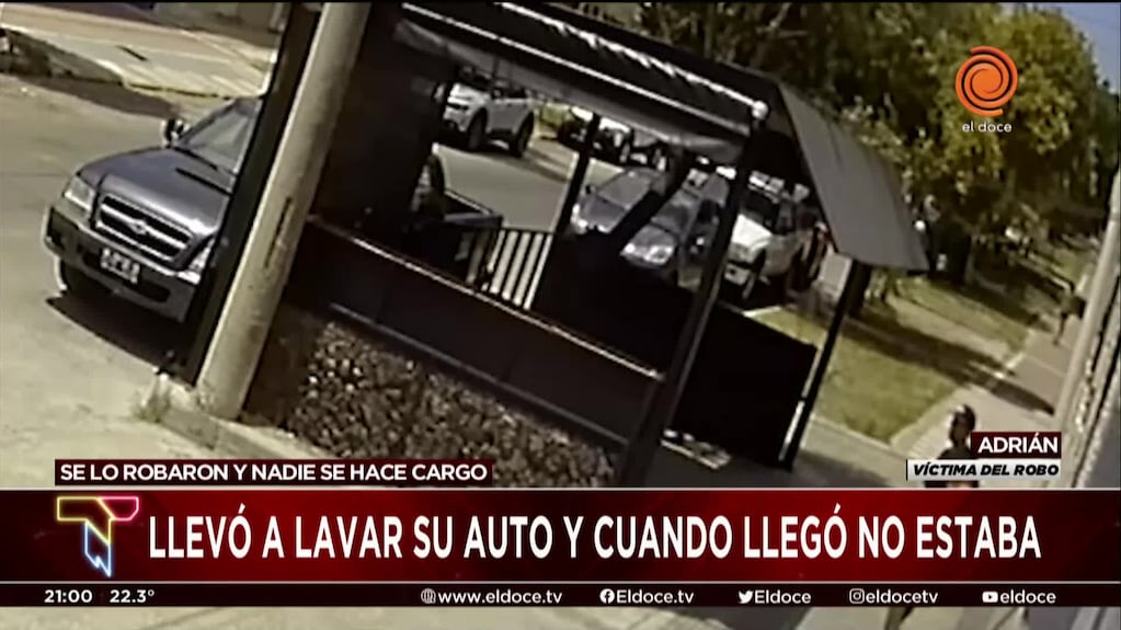 La impotencia del dueño de un auto robado en un lavadero de Córdoba