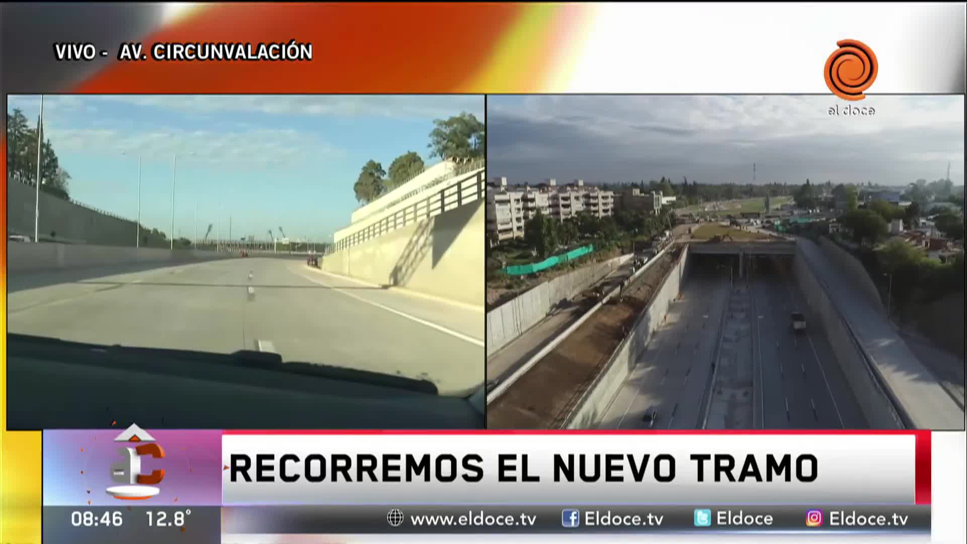 Inauguraron un nuevo tramo en la Circunvalación