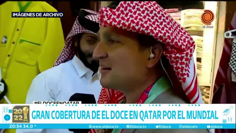 ¡Cobertura histórica! Cómo fue el paso de El Doce por Qatar