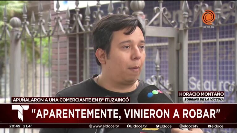 Dolor y bronca por la mujer apuñalada en un robo: "Está viva de milagro"
