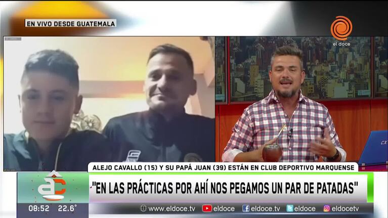 Sueño cumplido: padre e hijo, que son cordobeses, juegan al fútbol en Primera