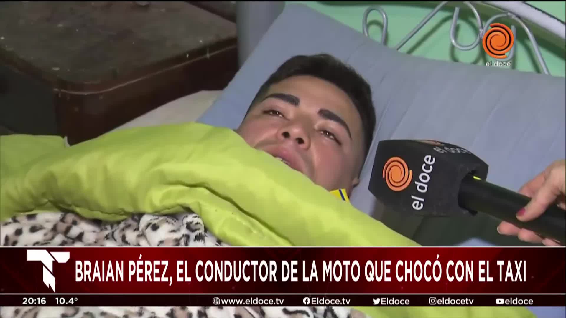 Accidente en el puente Sargento Cabral: habló el conductor de la moto