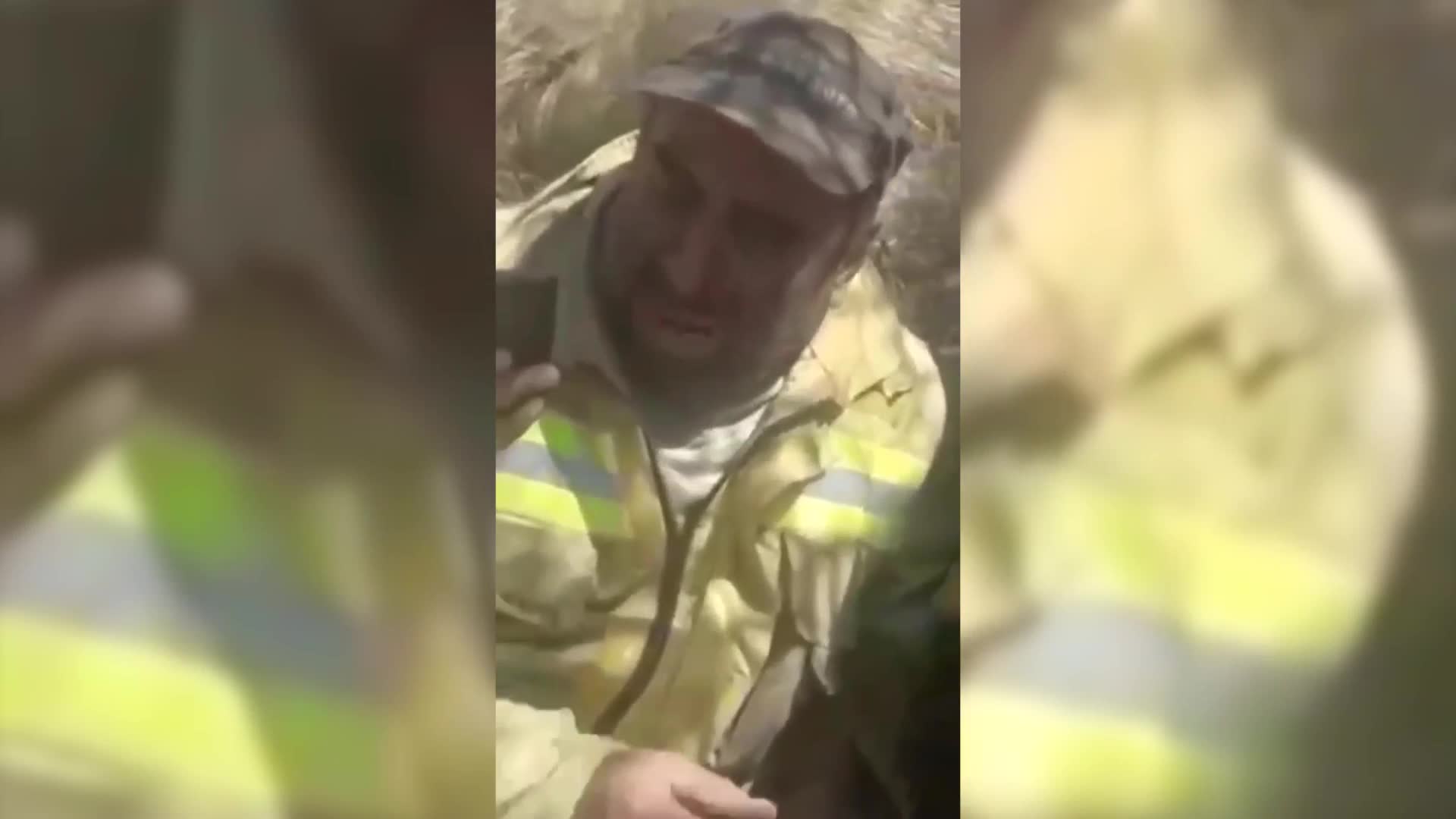 "Perdón", dijo un bombero y rompió en llanto