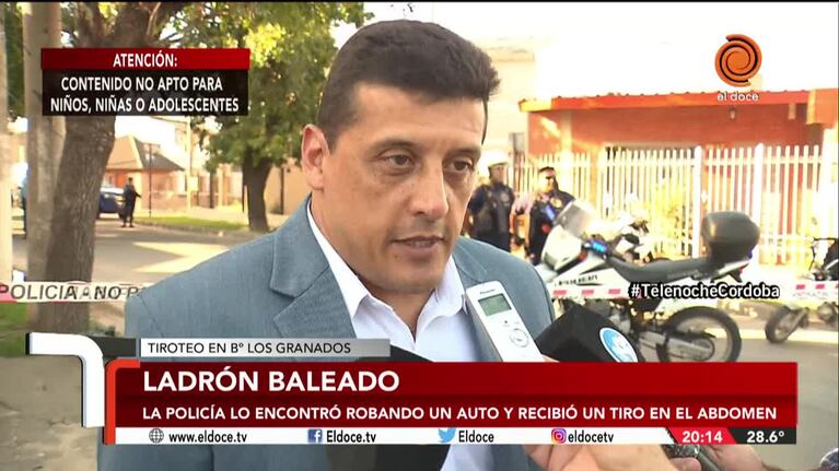 Así fue el tiroteo que dejó a un ladrón malherido