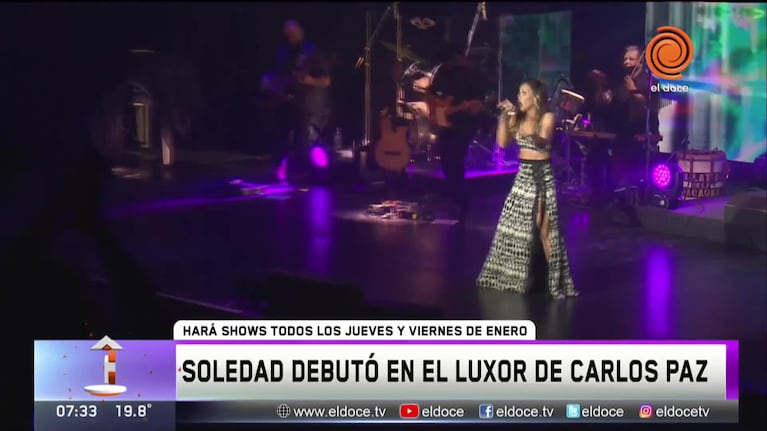 Soledad debutó en Carlos Paz: “Extraño los festivales, pero este año iba a ser muy difícil”