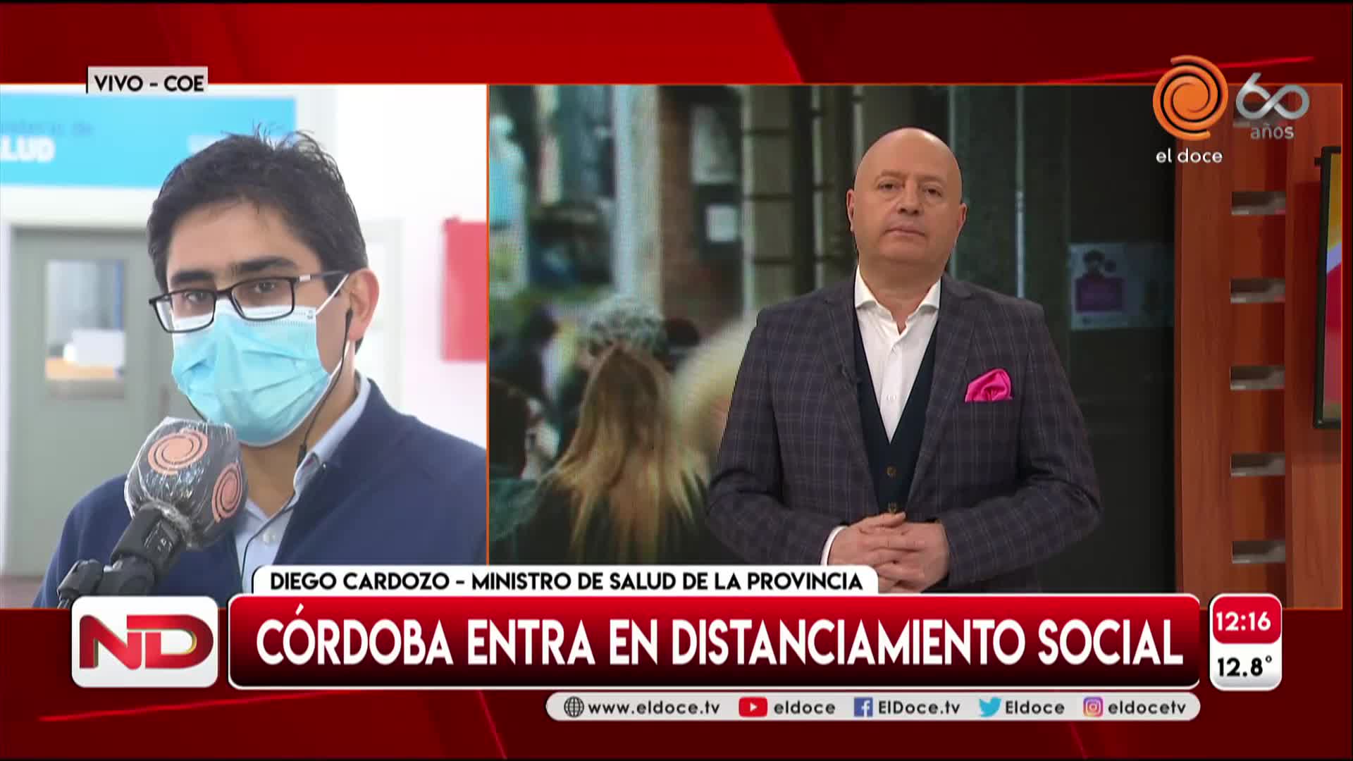 Cardozo explicó cómo será la fase de distanciamiento en Córdoba