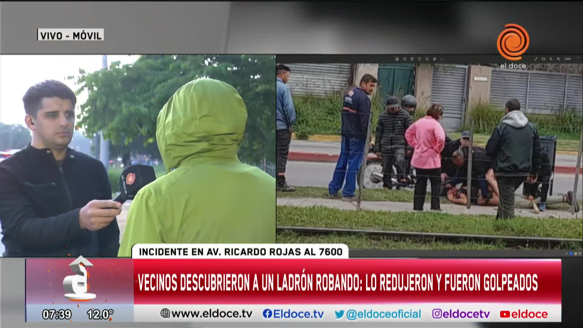 El dramático relato de un vecino que atrapó al ladrón con un bate