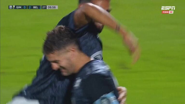 Otro de Vegetti para el 2-0 de Belgrano