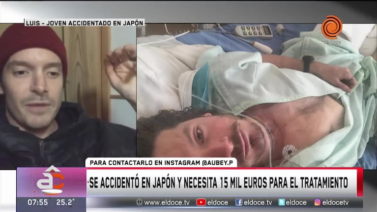 Un cordobés se accidentó en Japón y necesita pagar el tratamiento 