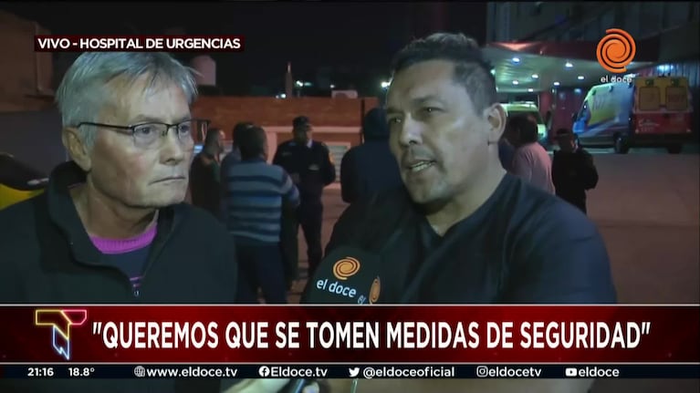 El enojo de los compañeros del taxista baleado en Córdoba
