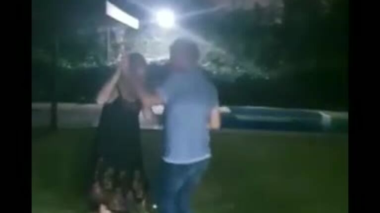 Jorge Cuadrado bailó cuarteto en Año Nuevo