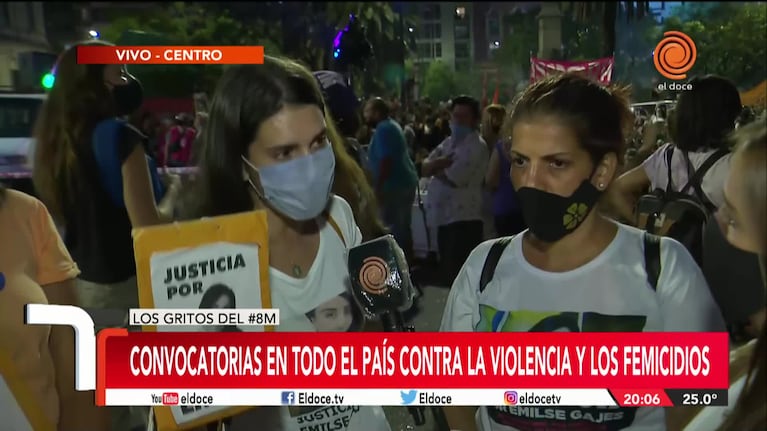 Masivas marchas en reclamo de los derechos de las mujeres en Córdoba