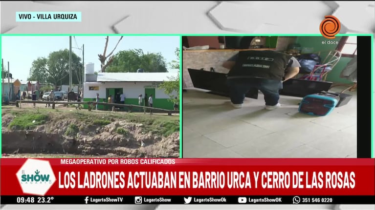 Allanamientos en Villa Urquiza por robos en diferentes barrios