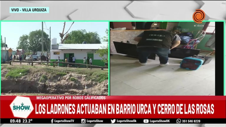 Allanamientos en Villa Urquiza por robos en diferentes barrios