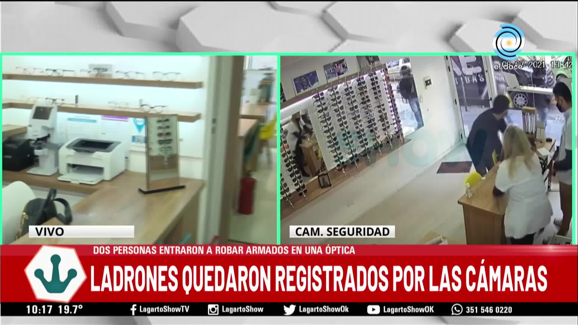 Ladrones armados robaron una óptica en pleno Nueva Córdoba