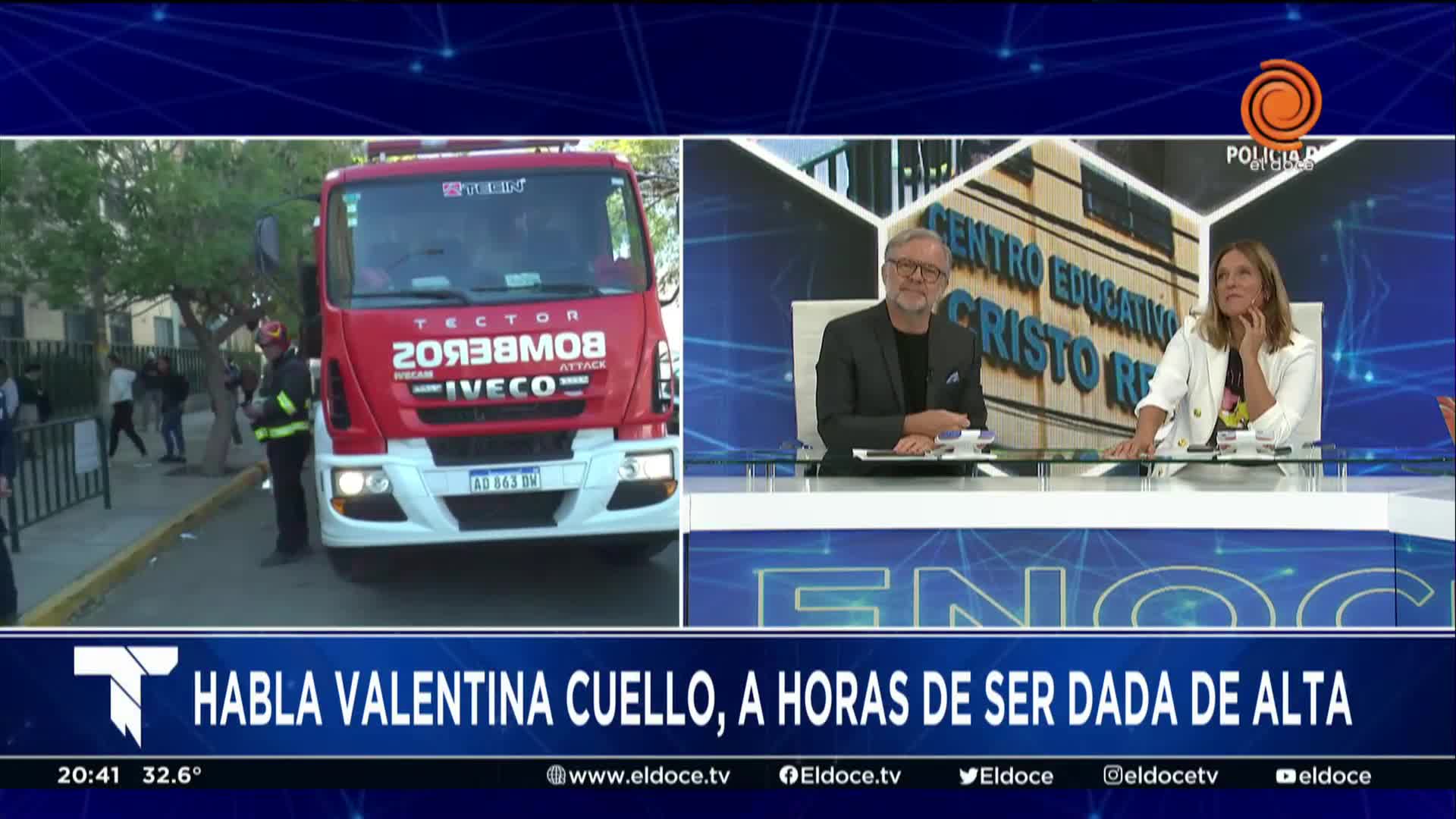 Valentina recibe el alta y vuelve a su casa tras el accidente en el Cristo Rey