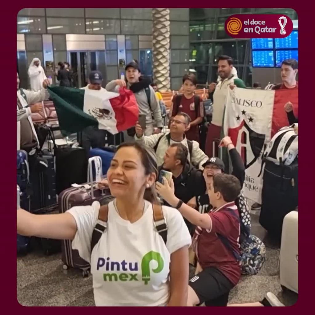 Hinchas mexicanos cantaron por Messi en Qatar
