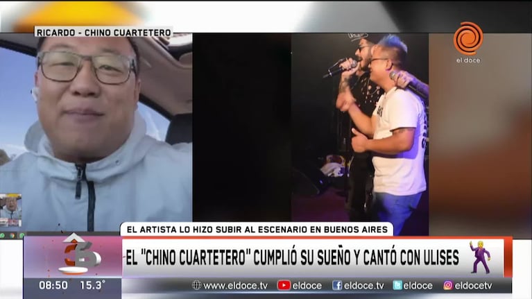 El Chino cuartetero cumplió su sueño