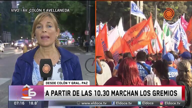 La marcha de los gremios en Córdoba