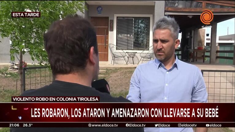 Colonia Tirolesa: le robaron en su casa y amenazaron a su familia