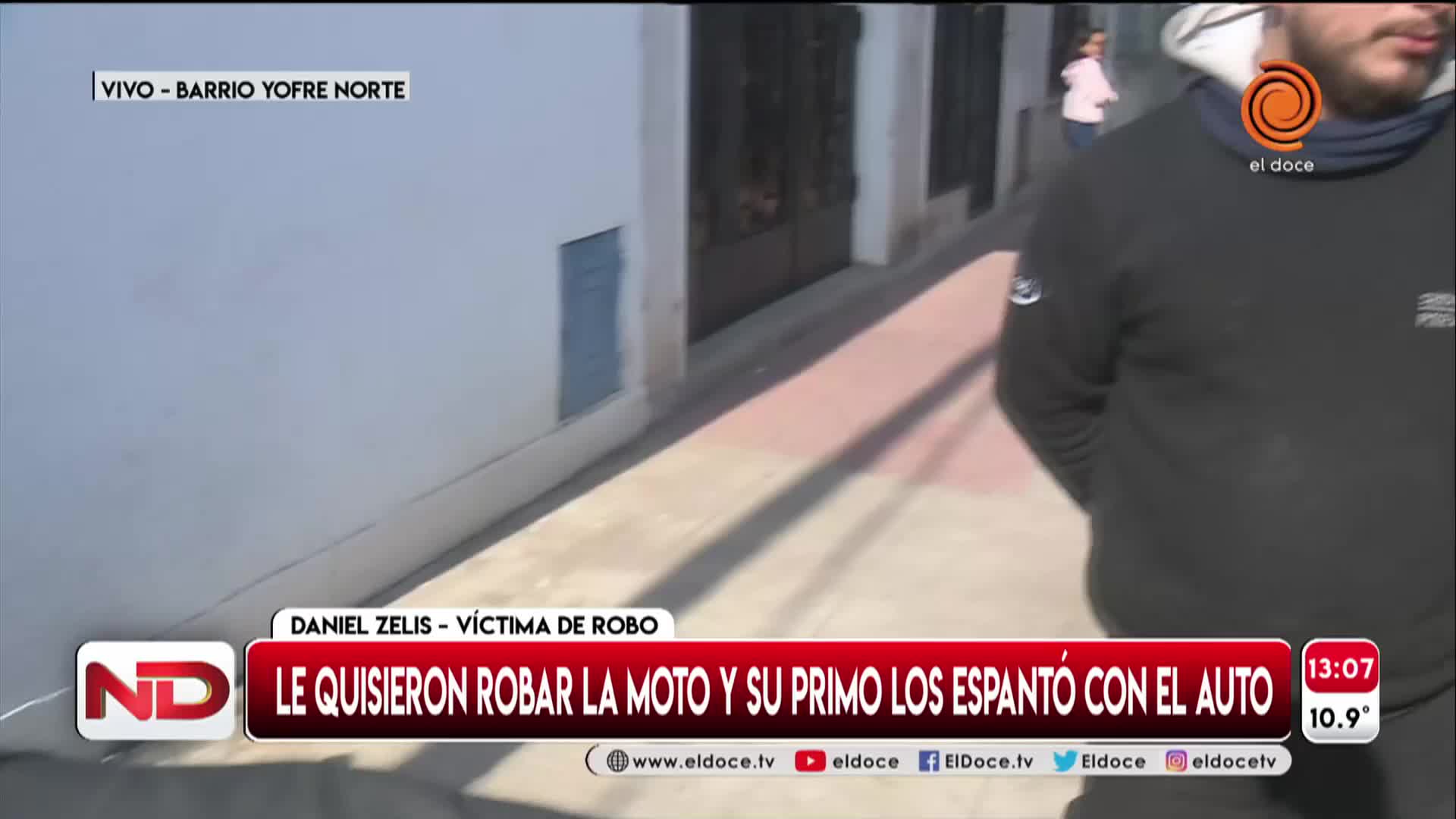 A punta de pistola, quisieron robarle la moto cuando llegaba a su trabajo