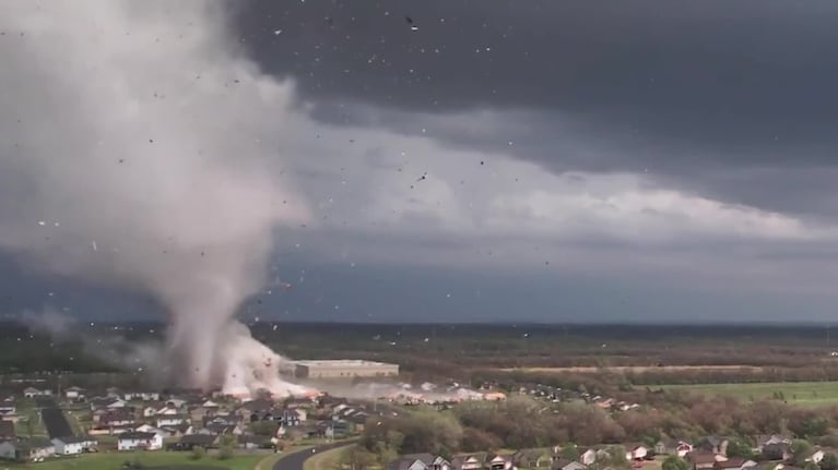 El tornado que destruyó una ciudad de Kansas