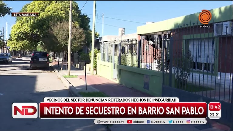 Denuncian que intentaron secuestrar a una joven en barrio San Pablo