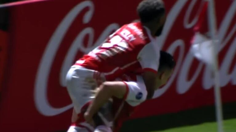 El gol de Santos Borré y el 1 a 0 de Internacional sobre Belgrano