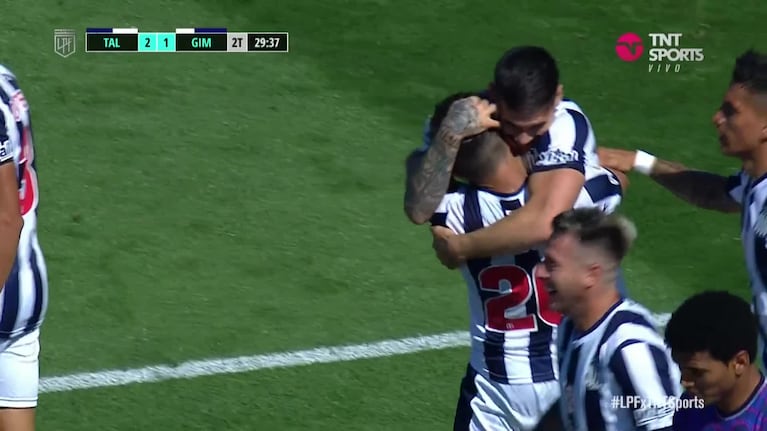 El golazo de Álvez para el 2 a 1 de Talleres