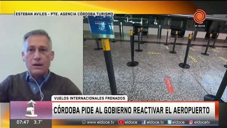 Piden al gobierno reactivar vuelos internacionales en Córdoba