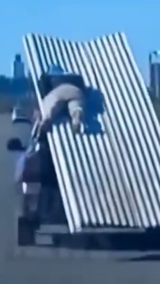 Imprudencia y peligro en plena autopista