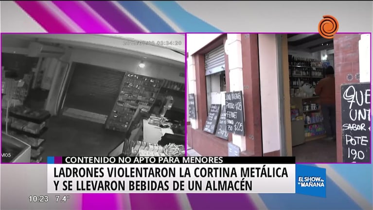 Robaron a 120 metros de la farmacia que se salvó por el mensaje de WhatsApp