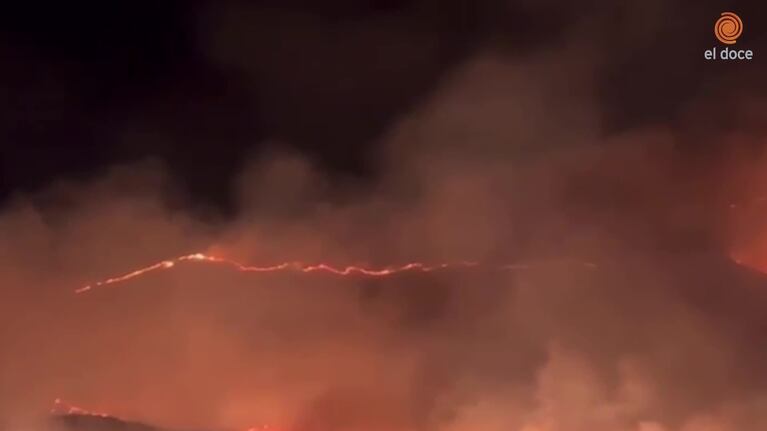 Impactante incendio en Potrero de Garay